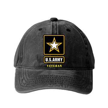 Discover US Army Veteran Washed Denim Baseball Caps