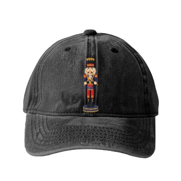 Discover nussknacker nutcracker weihnachten christmas santa Washed Denim Baseball Caps