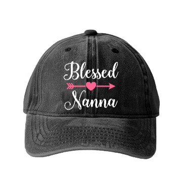 Discover Blessed Nanna Washed Denim Baseball Caps Gifts For Nana