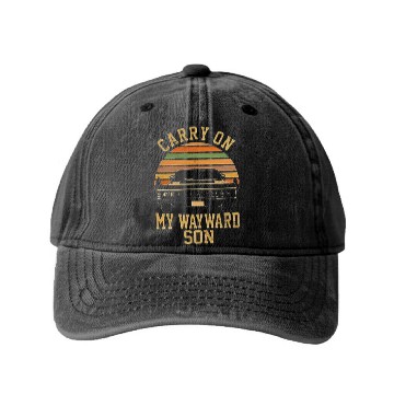 Discover Supernatural Vintage Washed Denim Baseball Caps Carry On My Wayward Son