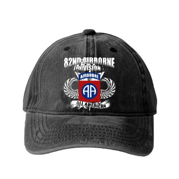 Discover 82nd Airborne Division US Army Washed Denim Baseball Caps