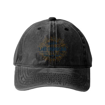 Discover Retro Style Vintage Lake Champlain Washed Denim Baseball Caps