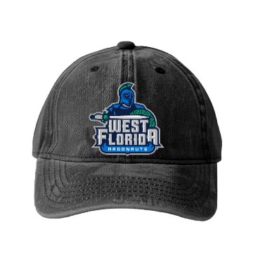 Discover West Florida Argonauts Icon Officially Licensed Washed Denim Baseball Caps