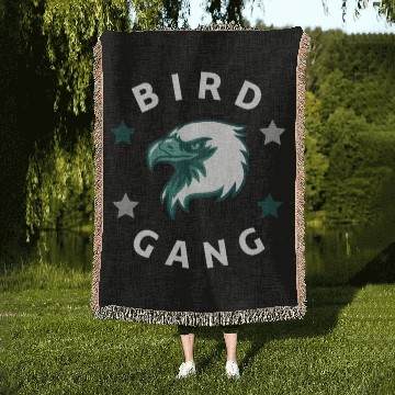 Discover Eagle Bird Gang Funny Philadelphia Woven Blankets