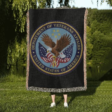 Discover US Veterans Affairs Seal Woven Blankets