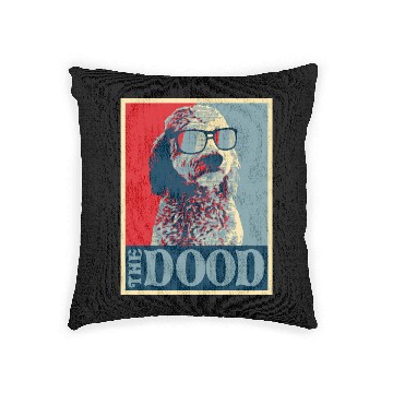 Discover Goldendoodle The Dood Woven Pillows