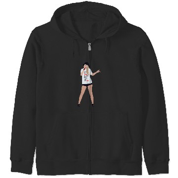Discover taylorr swiftt Eras Tour Red Outfit Zip Hoodies