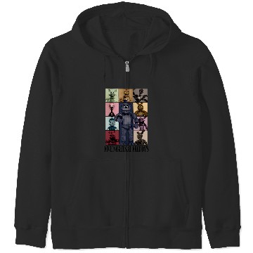 Discover Five Nights At Freddys Eras Tour Zip Hoodies