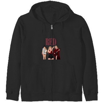 Discover taylorc swift red eras tour art Zip Hoodies