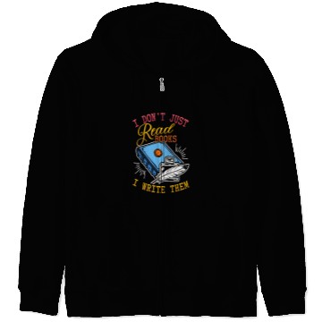 Discover Author Writing Writer Literature Book Reading Reader Zip Hoodies