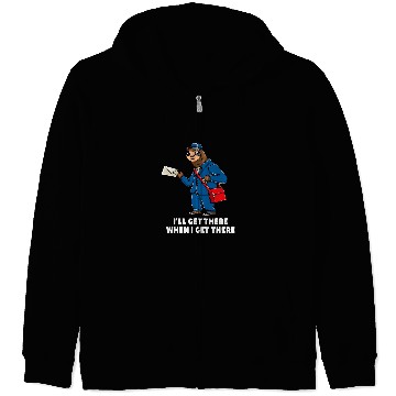 Discover Sloth Postman Zip Hoodies