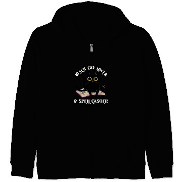 Discover black cats on Magic Spell Book Wiccan Pagan Reader Book Lover Zip Hoodies