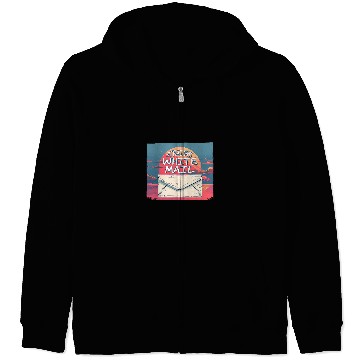 Discover Straight White Mail Postal Worker 1 Zip Hoodies