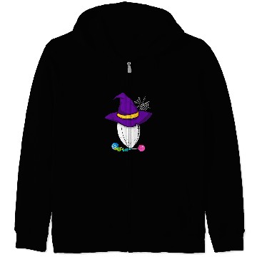 Discover Cute Witch Rugby Halloween Costume Rugby Player Zip Hoodies