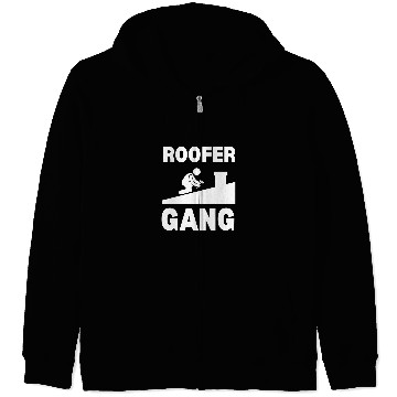 Discover Roofer Roofing Contractor Construction Worker 4 Zip Hoodies