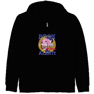 Discover Book Nerd Alert Brain Reader Bookworm World Book Day Zip Hoodies