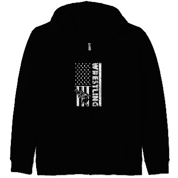 Discover Wrestling martial arts wrestler competition Zip Hoodies