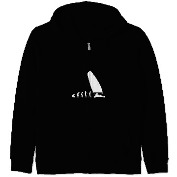 Discover Evolution Land Sailing Sail Wagon Sand Yachting Dirtboating Zip Hoodies