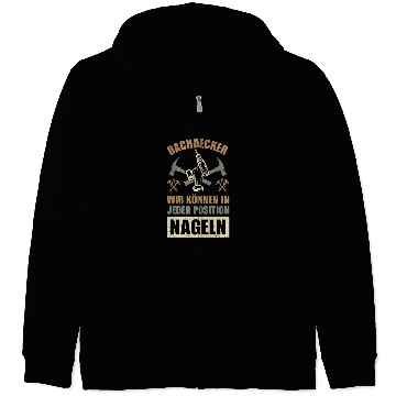 Discover Roofer handyman carpenter construction worker building 8 Zip Hoodies