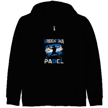 Discover Argentina Flag Padel Women Zip Hoodies