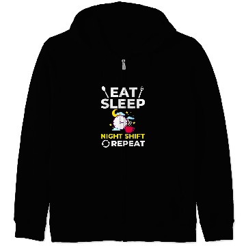Discover Shift Work Night Job Worker Midnight Funny Coffee 5 Zip Hoodies