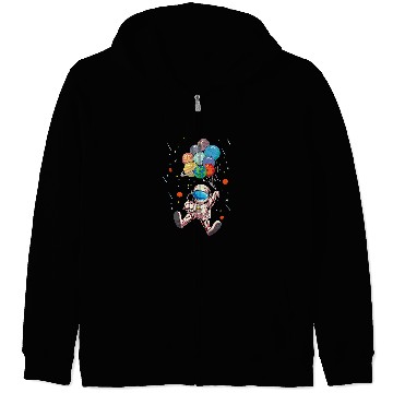 Discover Astronauts Outer Space Moon Mars Planets Spaceman Astronomy 86 Zip Hoodies