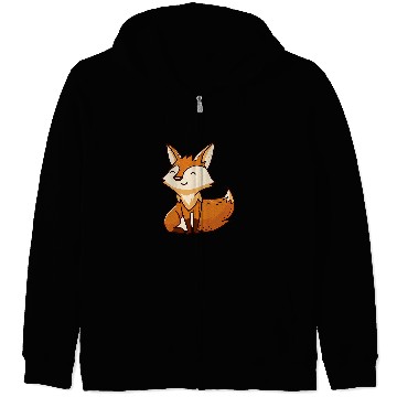 Discover Fox Lover Cute Fox Zookeeper Wild Nature Lover Zip Hoodies