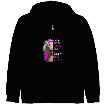 Discover Funny Valentines Day Weimeraner Mom Mother Dog Pink Cute Zip Hoodies