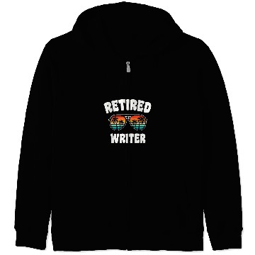 Discover Retired Writer Funny Retirement Congratulations 7 Zip Hoodies