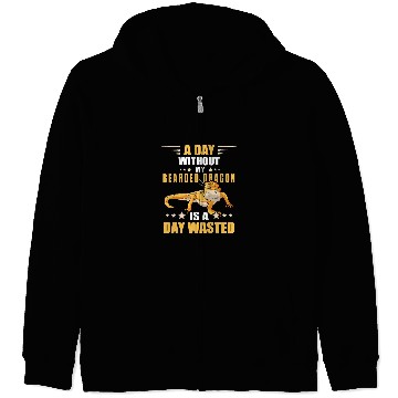 Discover Bearded Dragon A Day Without Tiny Dinosaur Reptile Lover Zip Hoodies