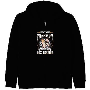 Discover Fox Terrier Therapy Zip Hoodies
