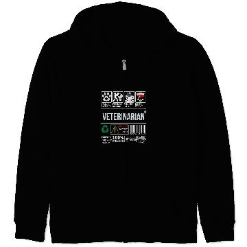 Discover Veterinarian Skills Included Problem Solving Zip Hoodies
