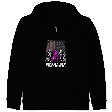 Discover Fireman Firefighter Female Firefighter There Is A Her In Brotherhood Camaraderie Firemen Zip Hoodies