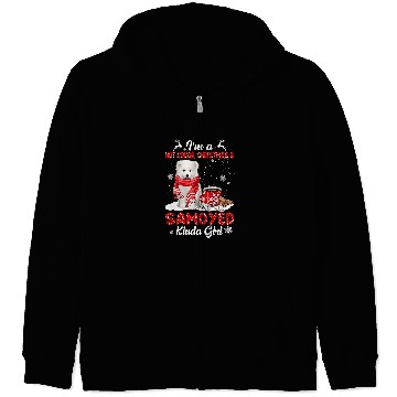 Discover Dog Samoyed Im A Hot Cocoa xmass Christmas And Dog Kinda Samoyed Zip Hoodies