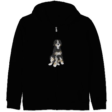 Discover Bernedoodle Dog 3 Zip Hoodies