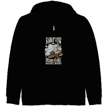 Discover Roofing Worker and Roofer Zip Hoodies