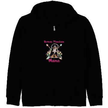 Discover Bernese Mountain Mama Cute Mama Bernese Mountain Dog Lover Zip Hoodies