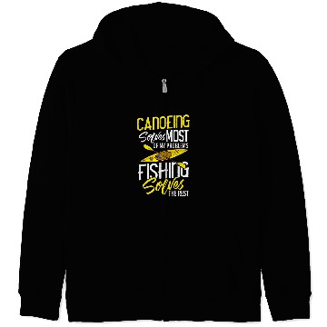 Discover Canoeing Paddle Kayak Canoe Boat Kayaking 1 Zip Hoodies