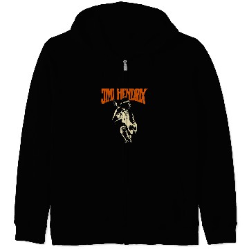 Discover Guitarist Jimi Hendrix Guitar Zip Hoodies