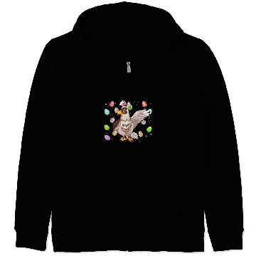 Discover Hawk Bird Lover Easter Egg Funny Hawk Easter Sunday Zip Hoodies