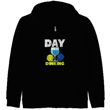 Discover Funny Pickleball Day Dinking Pun Pickleball Player Zip Hoodies
