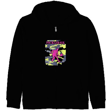 Discover Cool Camouflage Camo Pickleball Zip Hoodies