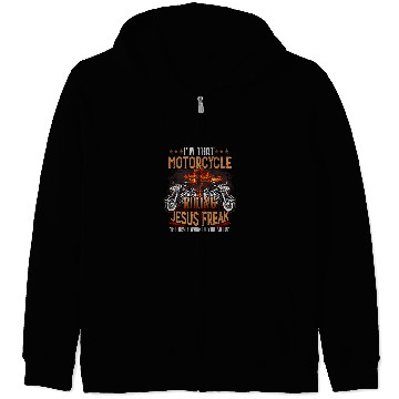 Discover Christian Biker Im That Motorcycle Riding Jesus Freak Faith 1 Christ Zip Hoodies