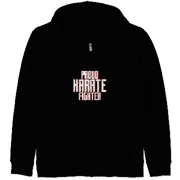 Discover Proud Karate Fighter Zip Hoodies