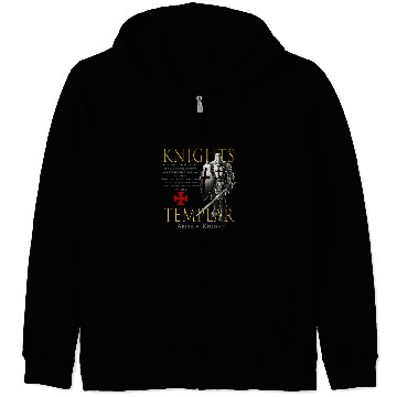 Discover Christian Knights Templar Oath For God Christian Christ Zip Hoodies