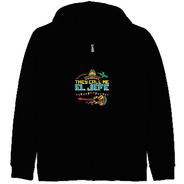 Discover Guitarist They Call Me El Jefe Guitar Cinco De Mayo Music Boys Men Guitar Zip Hoodies