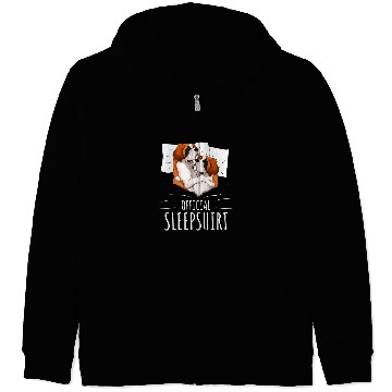 Discover Dog Saint Bernard Official Sleep Zip Hoodies