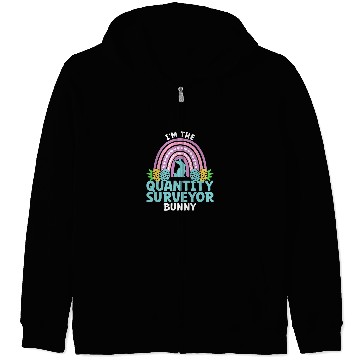 Discover Happy Easter Day Im the Quantity Surveyor Bunny Zip Hoodies