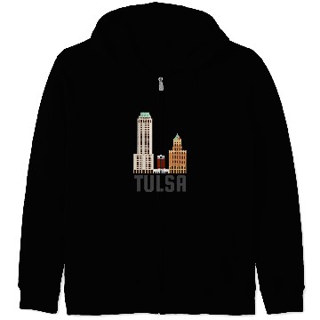 Discover Art Deco Tulsa Zip Hoodies