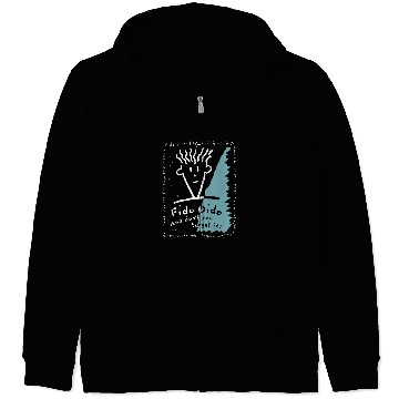 Discover Fido Dido Text Frame Zip Hoodies